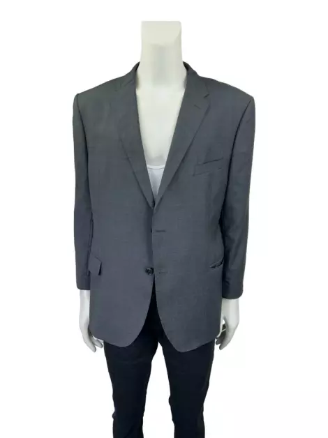 Blazer Ermenegildo Zegna Lã Cinza Escuro