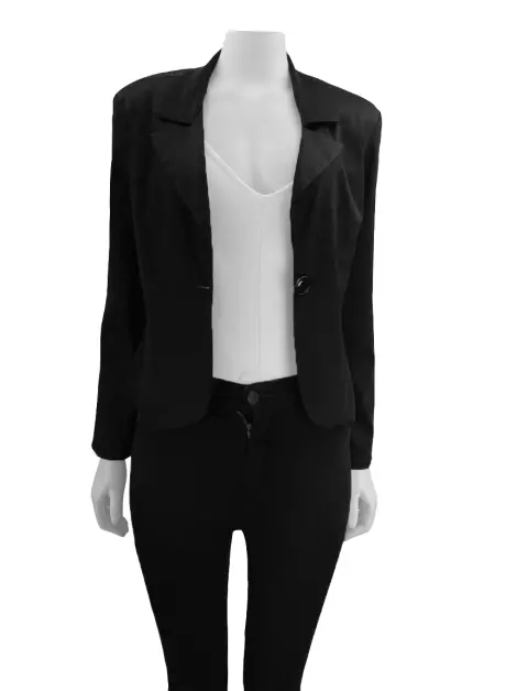Blazer Frutacor Acinturado Preto