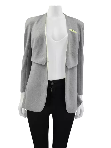Blazer Giorgio Armani Lã Cinza