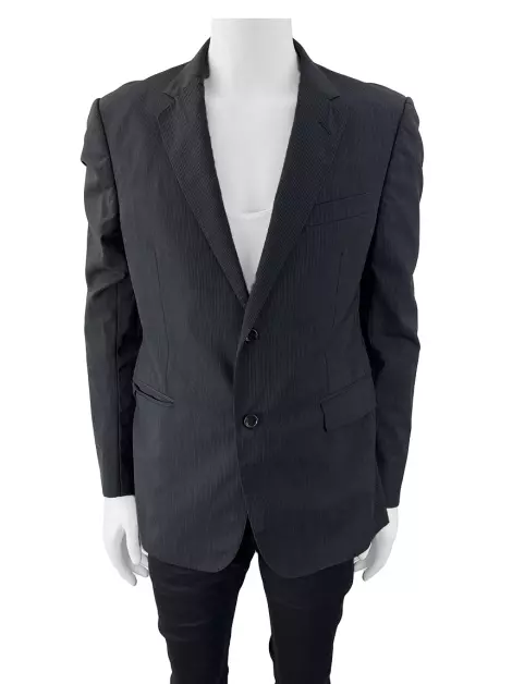 Blazer Gucci Listras Lã Preto