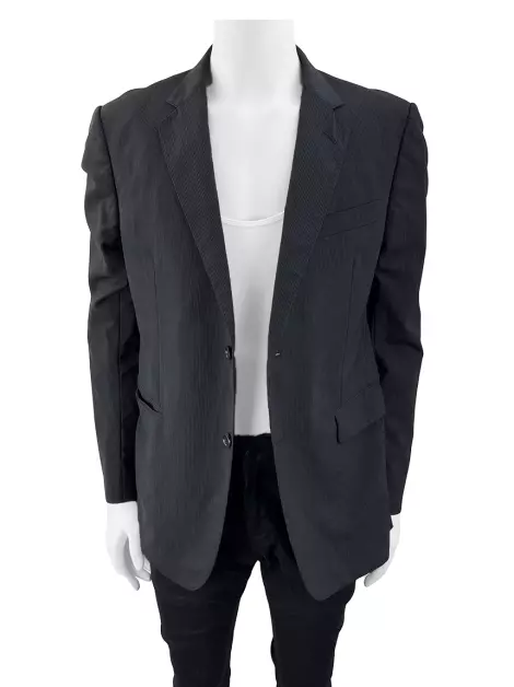 Blazer Gucci Listras Lã Preto