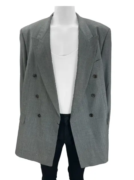 Blazer Hugo Boss Lã Cinza