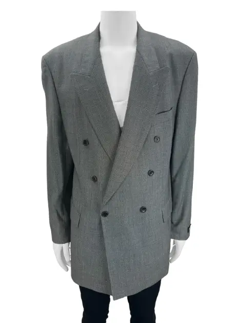 Blazer Hugo Boss Lã Cinza