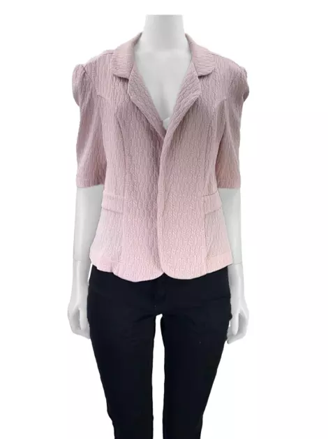 Blazer Iorane Texturizado Rosa