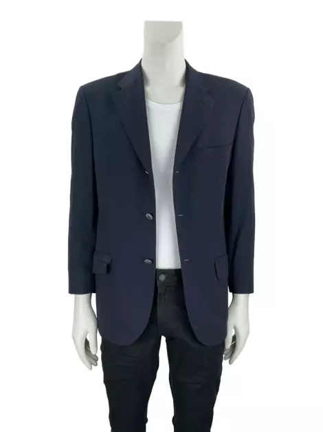 Blazer Kenzo Lã Azul Escuro