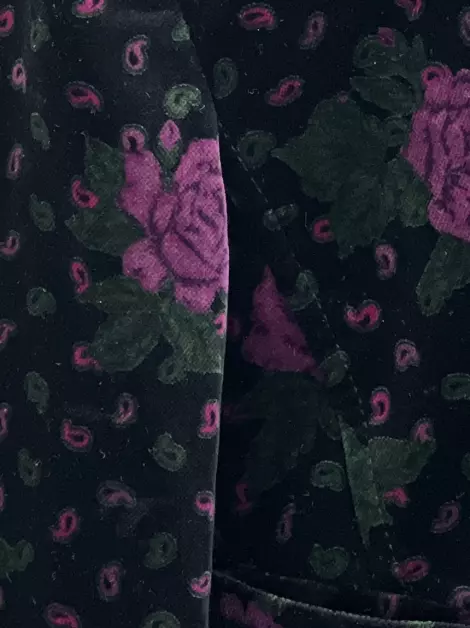 Blazer Kenzo Vintage Veludo Floral
