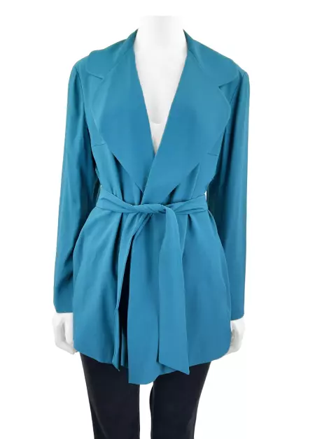 Blazer Lita Mortari Tecido Azul