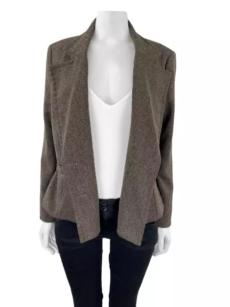 Blazer Mara Mac Tecido Marrom
