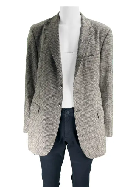 Blazer Métallique Jaune Et Blanc Massimo Dutti - Taille M - 44% Coton - Neuf Avec étiquettes