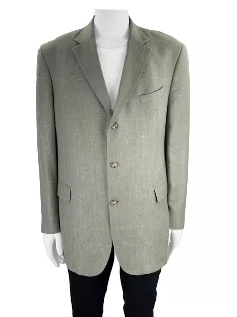Blazer Oscar de la Renta Xadrez Bege