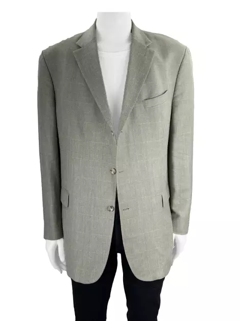 Blazer Oscar de la Renta Xadrez Bege