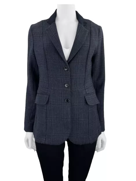 Blazer Richards Xadrez Azul