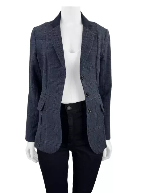 Blazer Richards Xadrez Azul