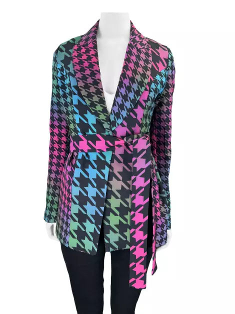 Blazer S Club Tecido Multicolorido