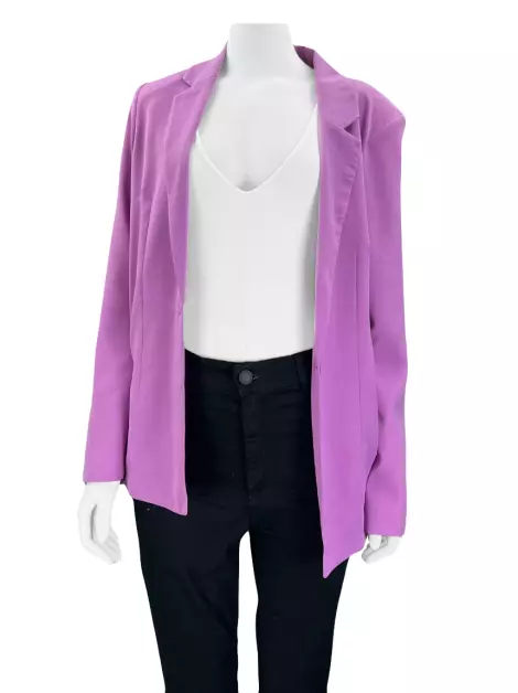 Blazer Shoulder Tecido Rosa