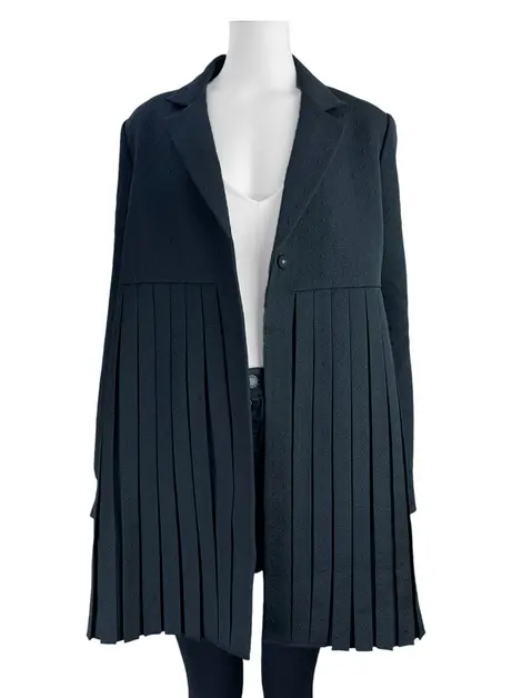 Blazer Tory Burch Tecido Texturizado Preto
