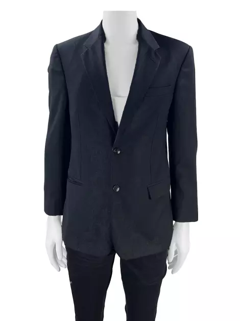 Blazer Versace Texturizado Preto