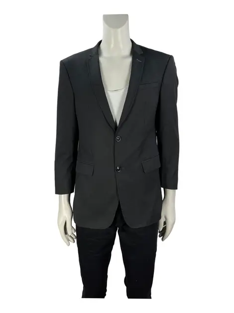 Blazer Zara Tecido Preto