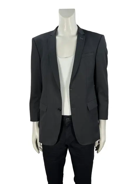 Blazer Zara Tecido Preto