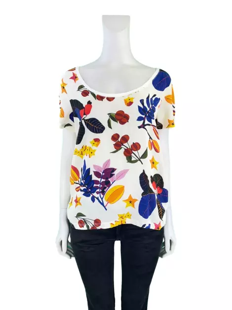 Blusa A. Brand Seda Estampada