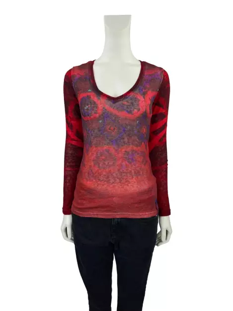 Blusa Adolfo Dominguez Tecido Estampado