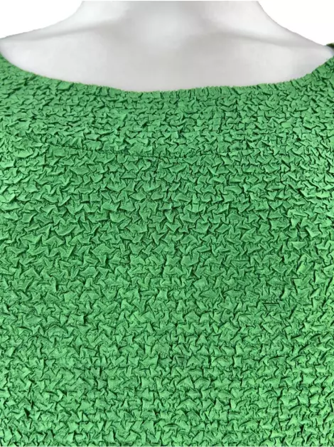 Blusa Adolfo Dominguez Texturizada Verde