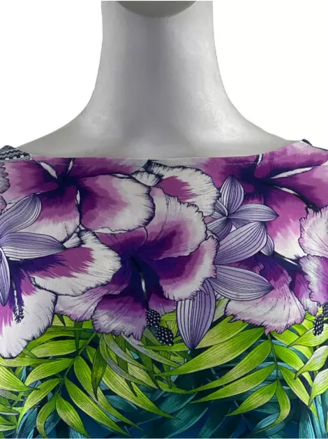 Blusa Adriana Barra Tecido Estampado