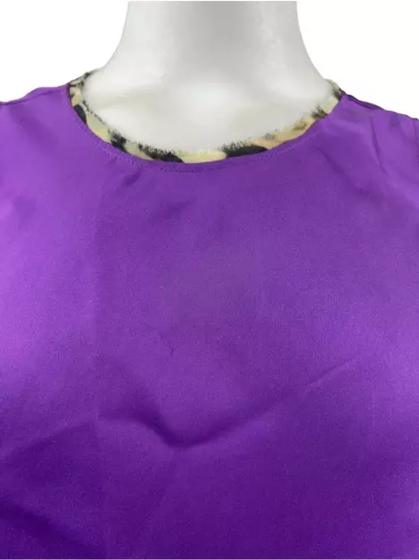 Blusa Agilità Acetinado Roxo