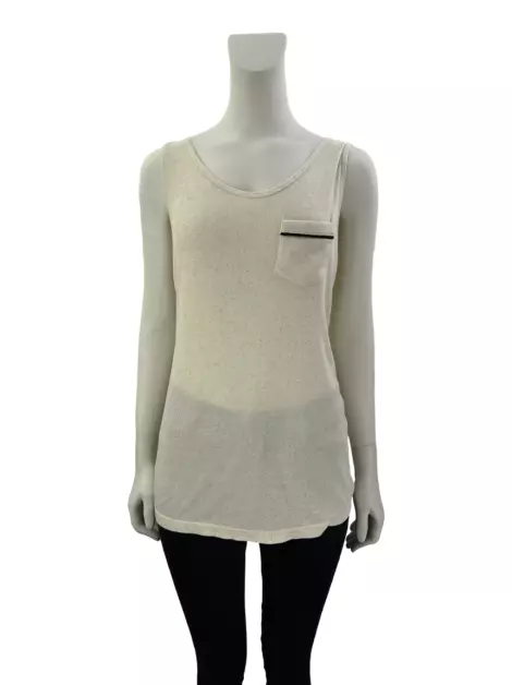 Blusa Alcaçuz Tecido Creme