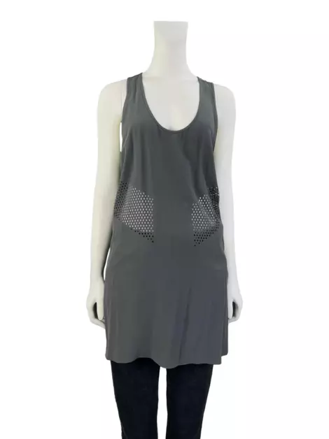Blusa Alexander Wang Seda Cinza