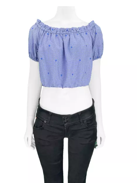 Blusa Alexis Xadrez Bicolor
