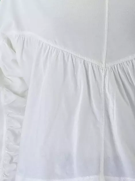 Blusa Allmost Vintage Tecido Branco
