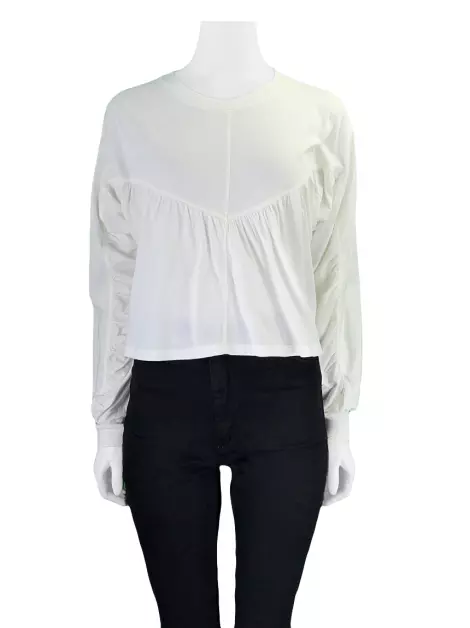Blusa Allmost Vintage Tecido Branco