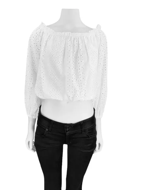 Blusa Amissima Vazado Branco