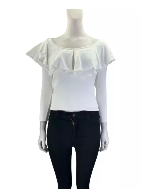Blusa Andrea Bogosian Tecido Branco