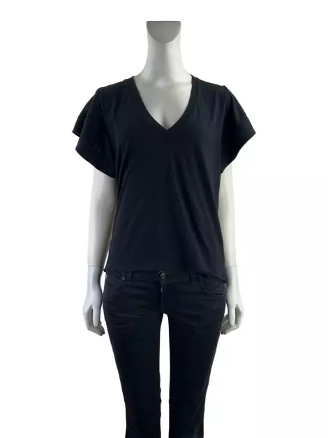 Blusa Andrea Bogosian Tecido Preto