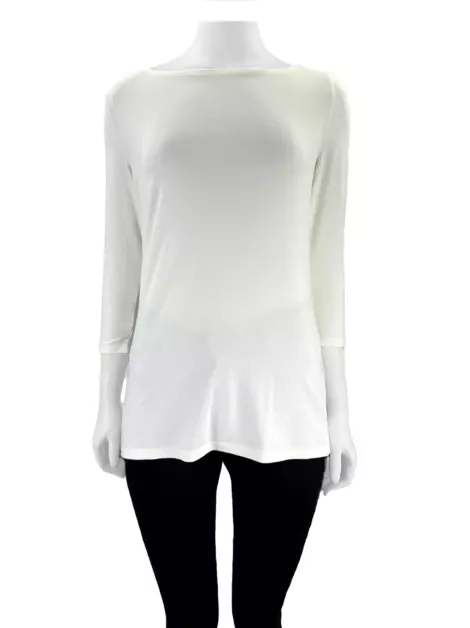 Blusa Ann Taylor Factory Tecido Branco