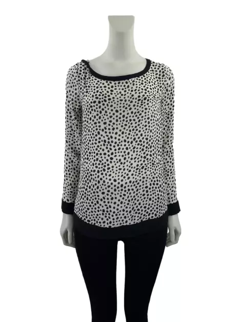Blusa Ann Taylor Loft Estampa Poá