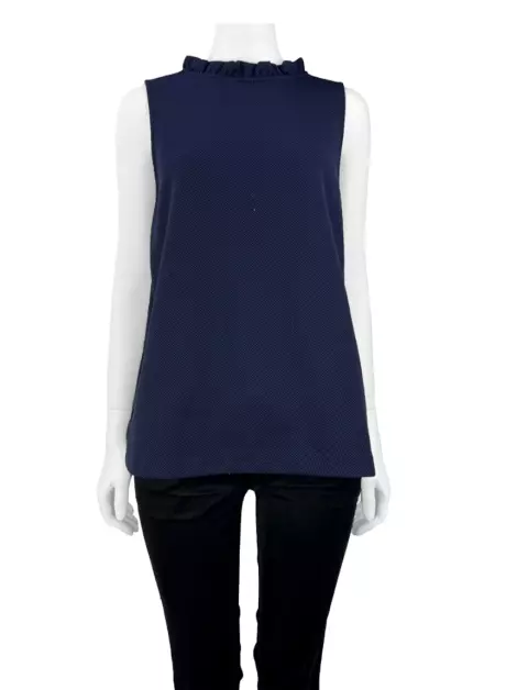 Blusa Ann Taylor Tecido Azul
