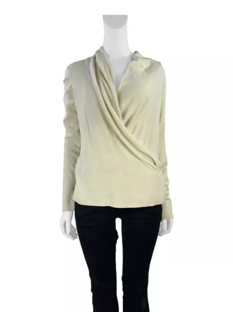 Blusa Ann Taylor Tricot Creme
