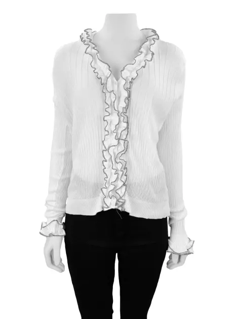 Blusa Anne Fontaine Babados Branca