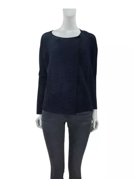 Blusa Armani Collezioni Tricot Bicolor