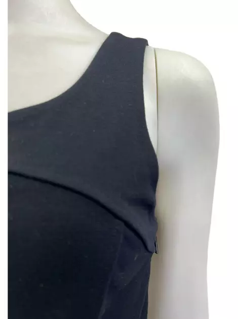 Blusa Armani Exchange Recortes Preto