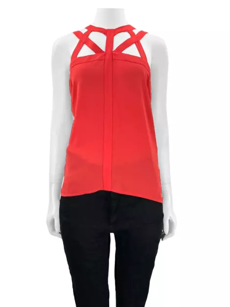 Blusa BCBG Max Azria Tecido Vermelho