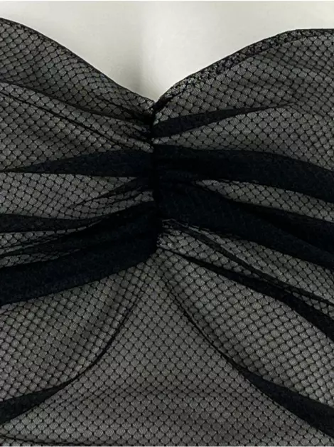 Blusa Bebe Frente Única Preta