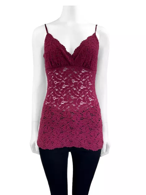 Blusa Bebe Renda Bordô