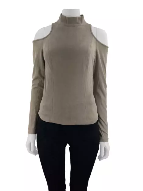 Blusa Bebe Texturizada Marrom
