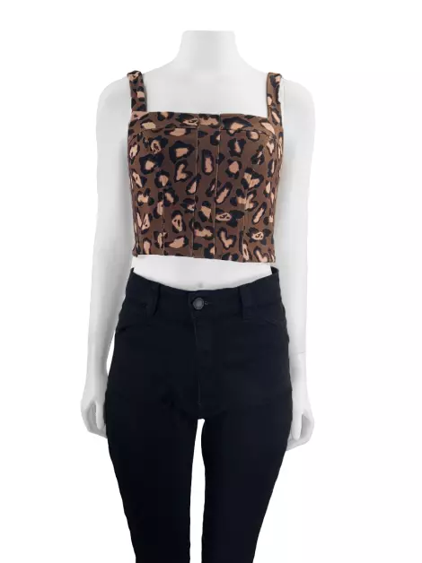 Blusa Blessed Tecido Animal Print