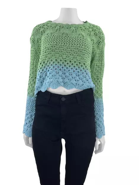 Blusa byNV Crochet Bicolor