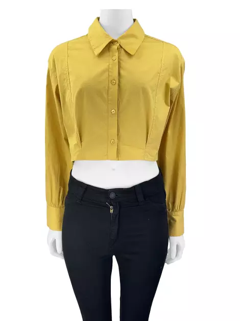 Blusa byNV Tecido Amarelo